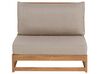 Lounge Set Akazienholz hellbraun 4-Sitzer modular Auflagen taupe TIMOR_803196