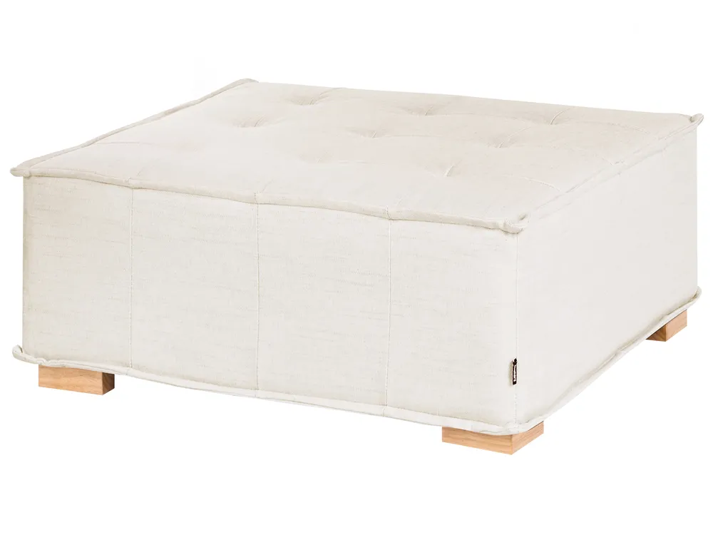 Modular Corner Sofa 5 Seater TIBRO Fabric Off-White Left Hand_1058191