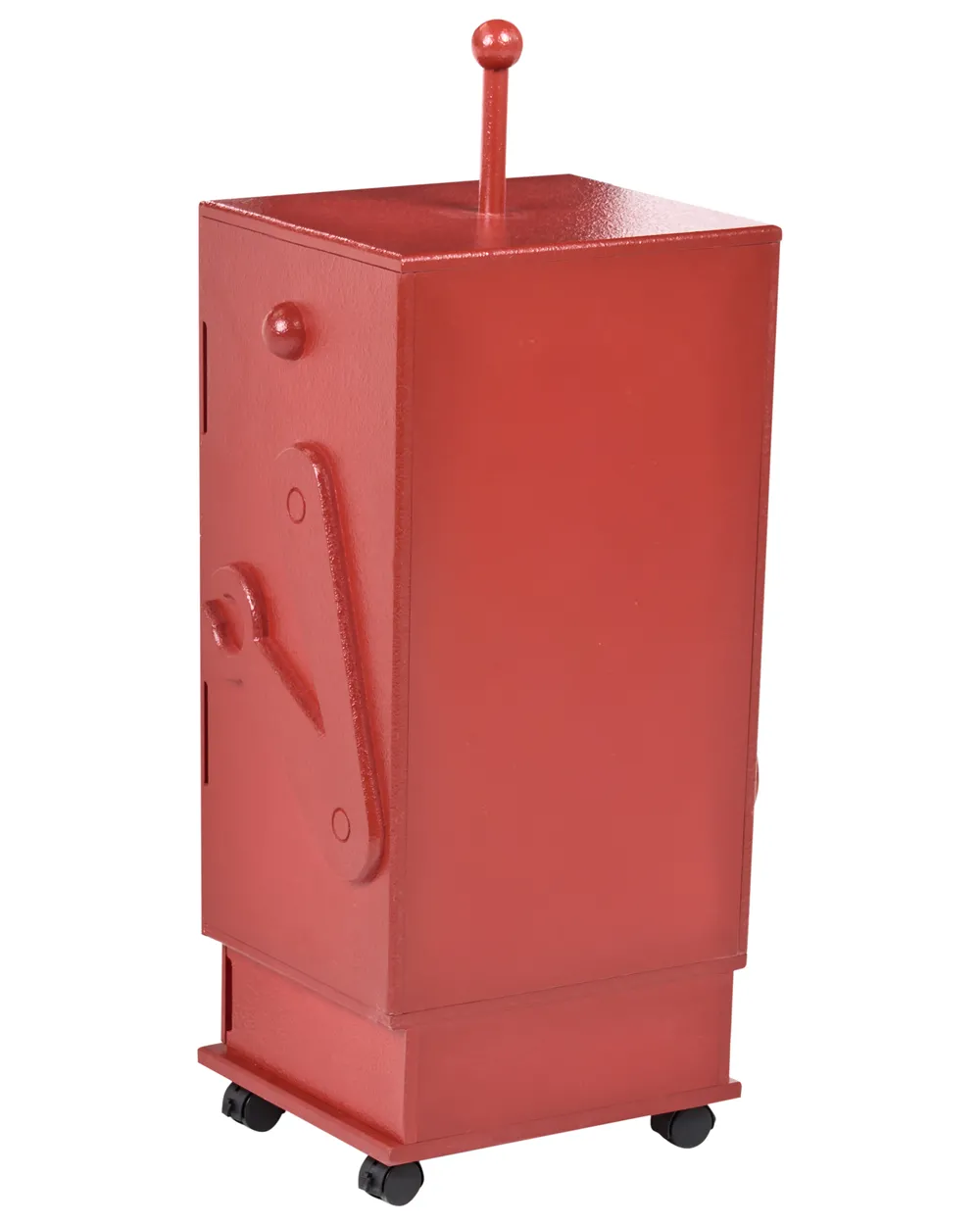 Szafka EDGAR 89 cm Czerwony z kółkami_1064621