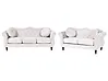 Living Room Set 5 Seater SKIEN Velvet Light Beige