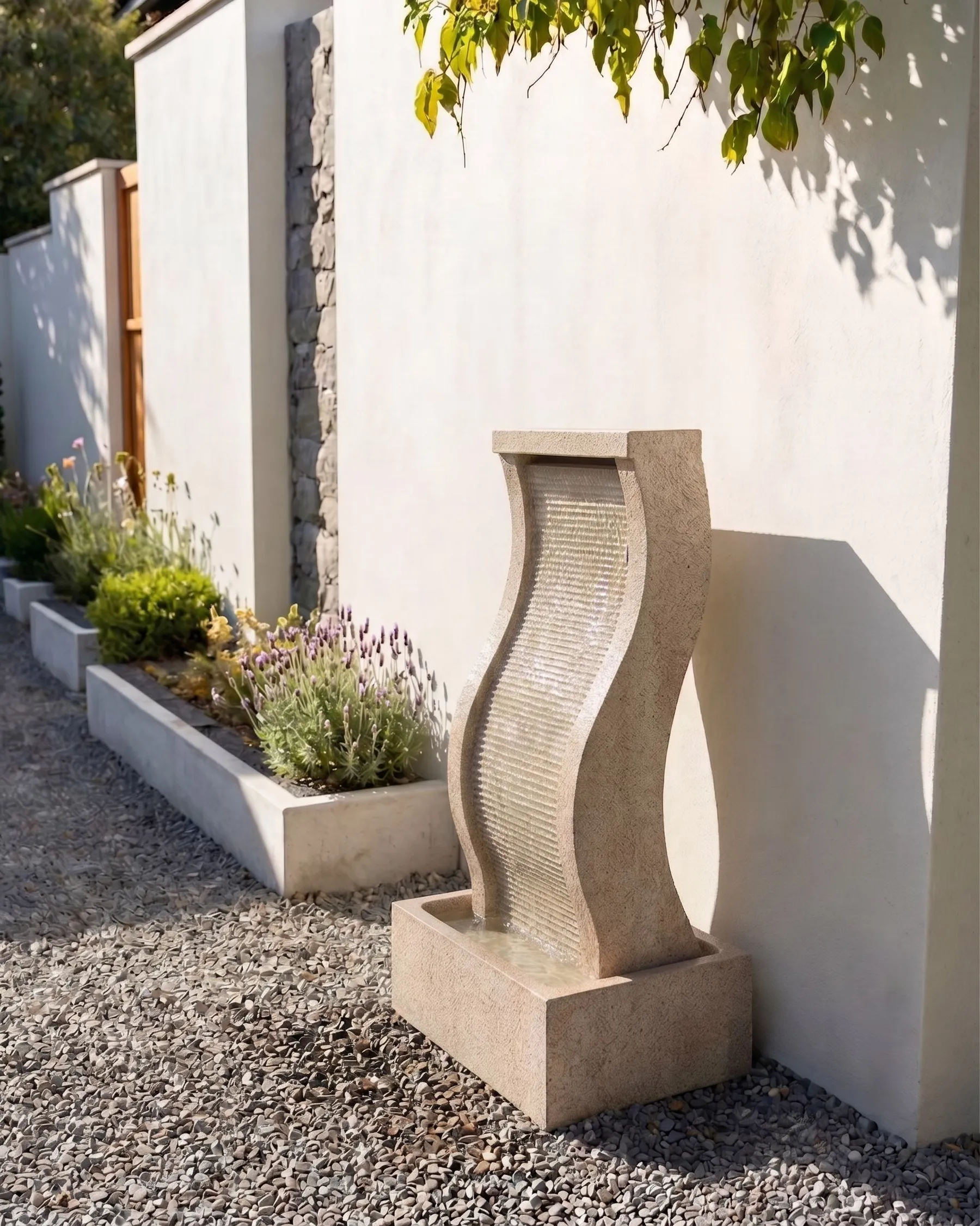 Fontana da giardino LED FORMIGA Beige_1059496