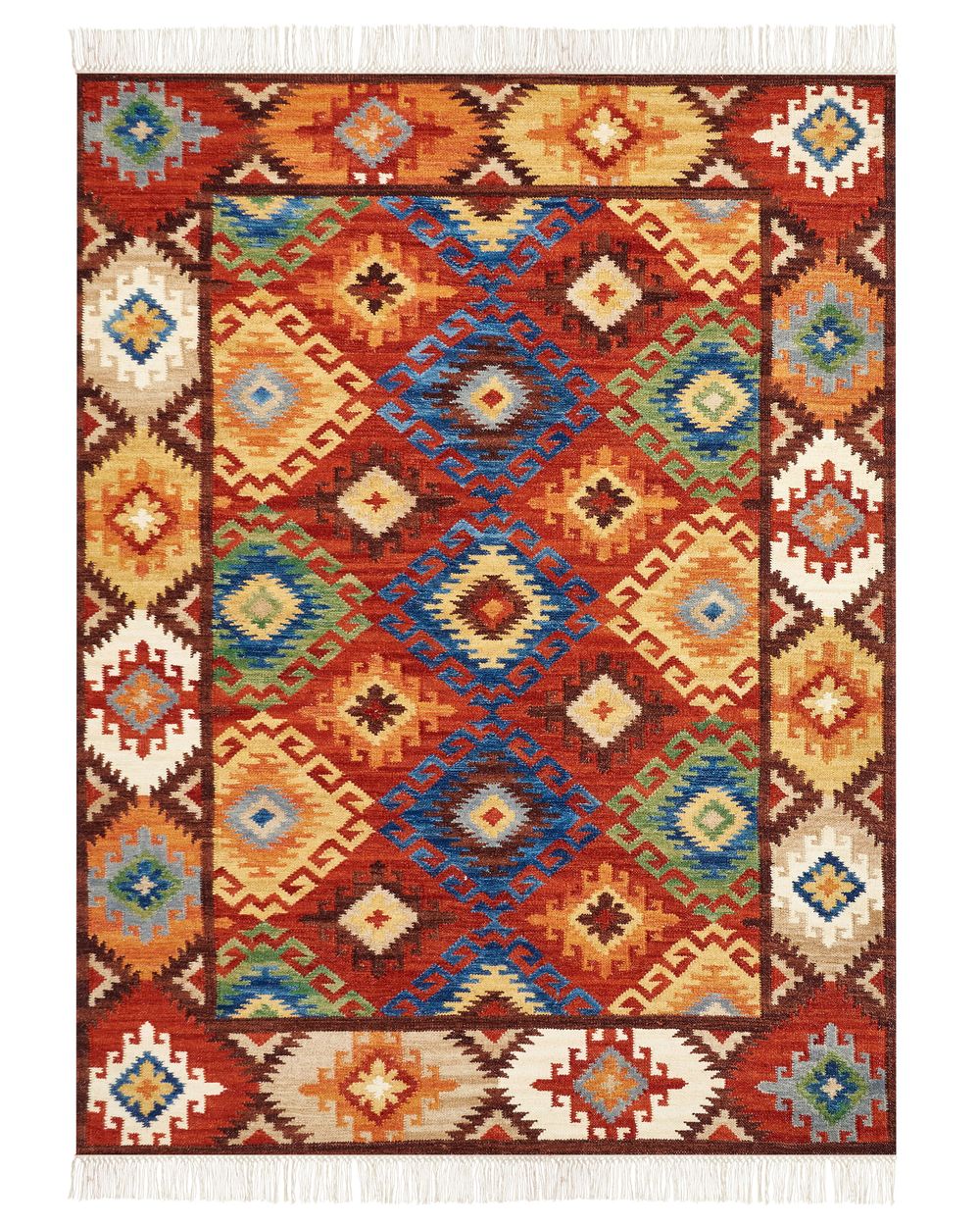 Teppich ZOVUNI Bunt 160 x 230 cm Kelim Wolle