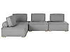Sofá modular esquinero 4 plazas TIBRO Tela Gris Derecha