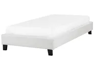 Bed without Headboard Fabric ROANNE 90 x 200 cm (EU Single) Light Grey_903101
