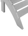 Chaise de jardin gris clair avec repose-pieds ADIRONDACK _809535