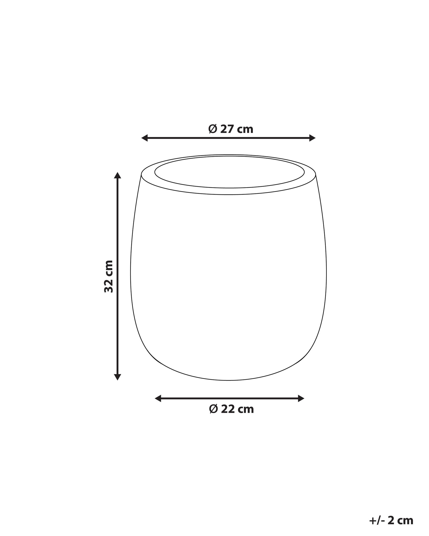 Plant Pot ⌀ 27 cm Green LIVADIA_871594 Plant Pot ⌀ 27 cm Green LIVADIA_871594