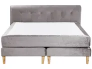 Boxspringbett Samtstoff MARQUISE 160 x 200 cm Grau_796503