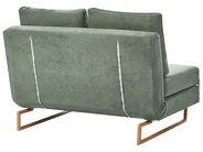 Sofa Bed 2 Seater JERSLEV Fabric Light Green_1011989