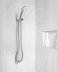 Shower Head and Hose Kit TUMPLE 3-function Silver_988346