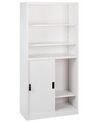 Armoire de rangement à 2 portes avec étagères blanc MUSCOVITE_929630