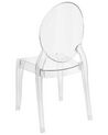 Set of 4 Dining Chair Transparent MERTON_868884