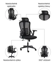 Kancelářská židle ERGONOX Černá_1071050