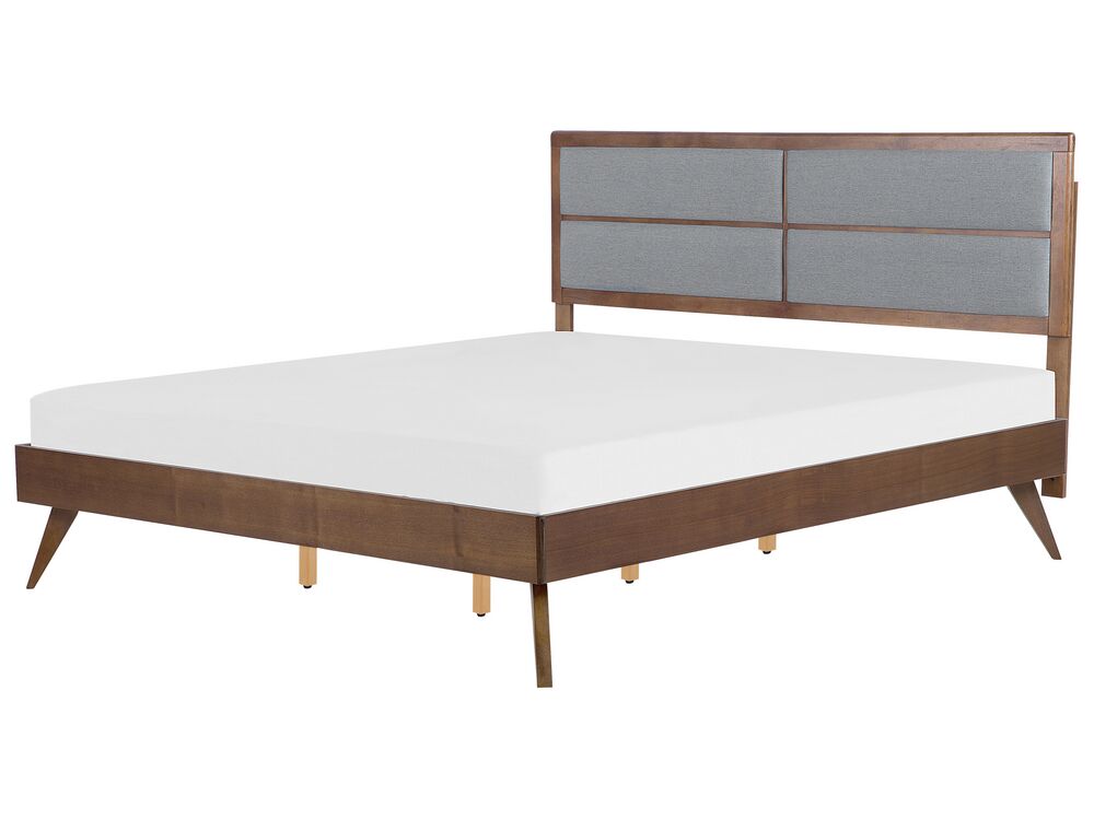 Bett mit Lattenrost POISSY 180 x 200 cm Dunkle Esche