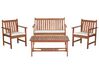 4 Seater Acacia Wood Garden Sofa Set Light ALTIDONA_922422