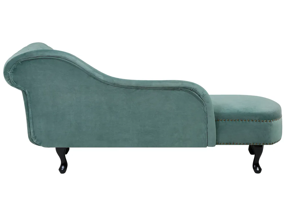 Right-Hand Chaise Longue NIMES Velvet Mint Green_712562