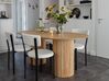 Oval Dining Table 180 x 100 cm Light Wood SHERIDAN_871879