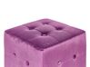 Velvet Pouffe Dark Purple WISCONSIN_932997