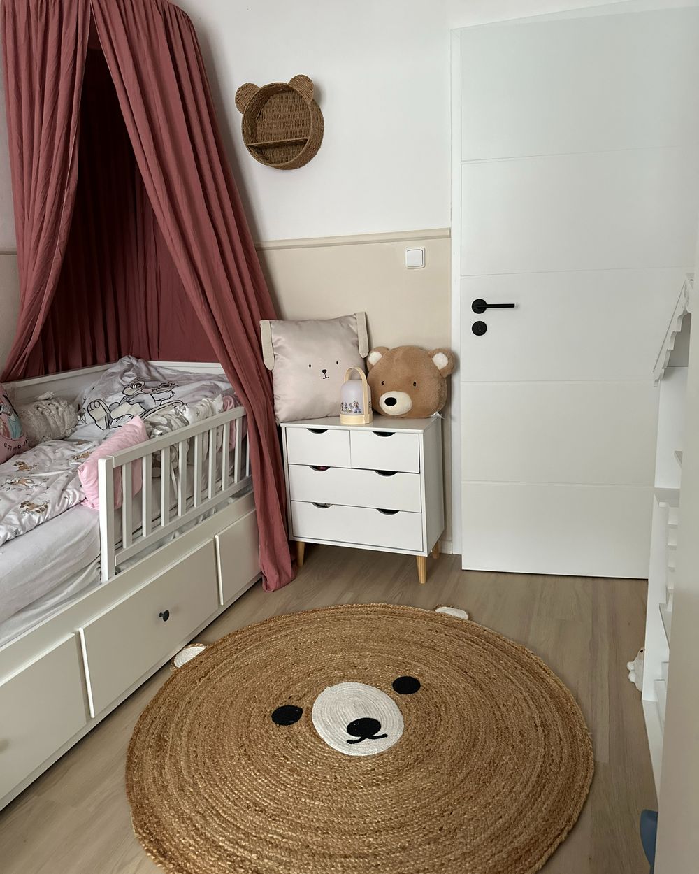 Boîte De Rangement En Bois Pour Dents De Lait Et Cheveux De Bébé - Souvenir Précieux (Rouge)