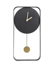 Zegar ścienny SERVOZ 21 cm Metal Czarny_940776