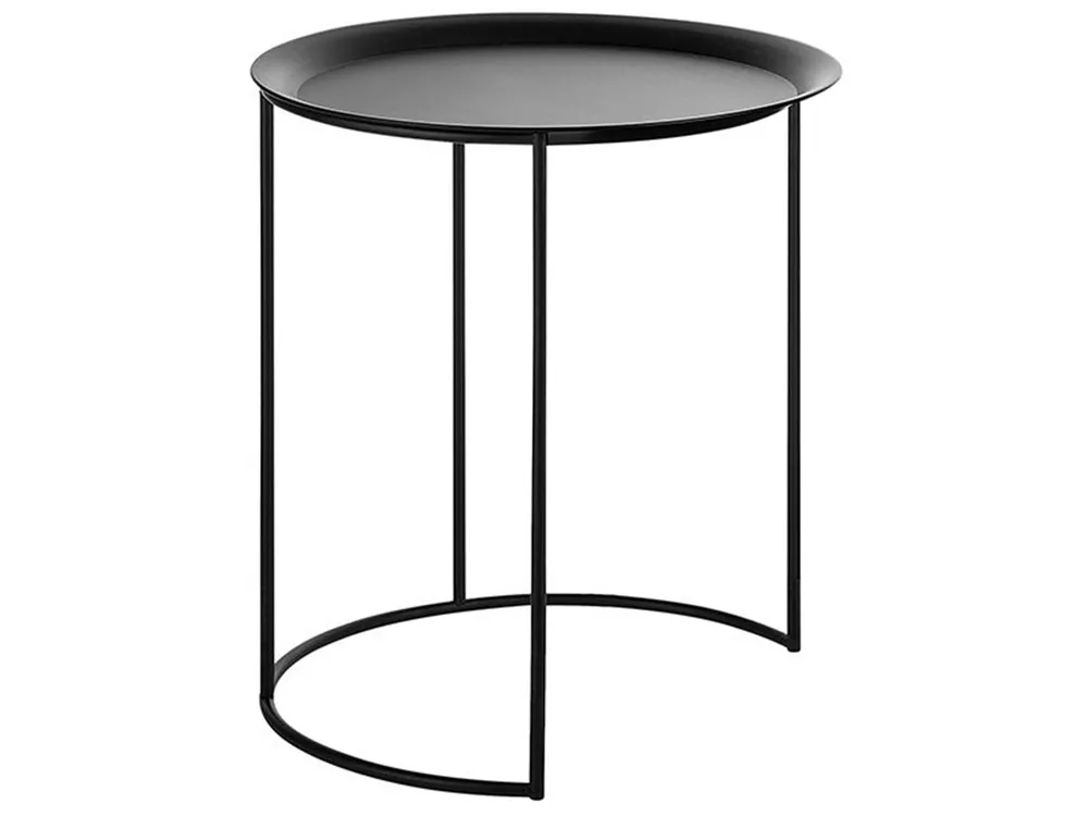 Set di 2 tavolini TWINS Metallo Nero_715799