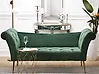 Chaise longue NANTILLY Terciopelo Verde oscuro
