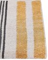 Cotton Area Rug 140 x 200 cm Yellow and Black KATRA_862960