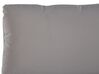 Letto matrimoniale con contenitore velluto grigio chiaro 160 x 200 cm BATILLY_830179