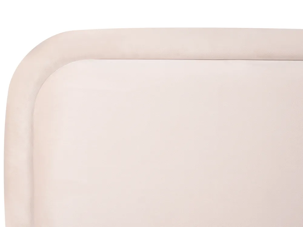 Bed Velvet SUZETTE 140 x 200 cm (EU Double) Light Beige_916028