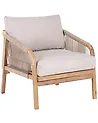 Garden Armchair SUMBA Acacia Wood Light Brown