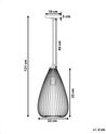 Fekete fém függőlámpa CONCA_684497