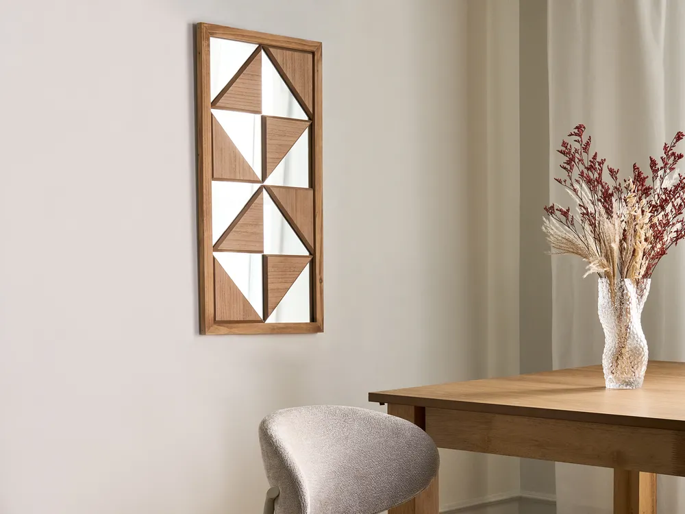 Decorazione da parete HIESVILLE Legno di abete 75 cm Marrone