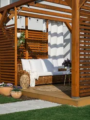 Sofa ogrodowa dla 3 osób FORLI Rattan Naturalny_827520