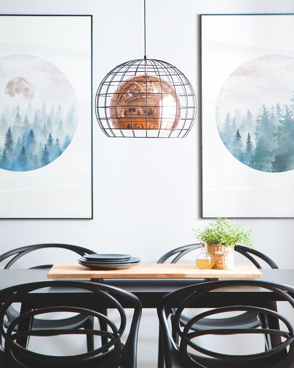 Lampe suspension LIRI Métal Cuivré