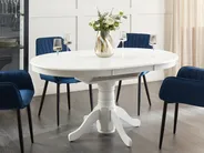 Extending Dining Table AKRON White 106/150 cm 106 cm_927581