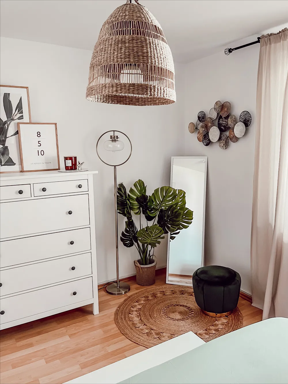 Standing Mirror TORCY 140 cm White_827582