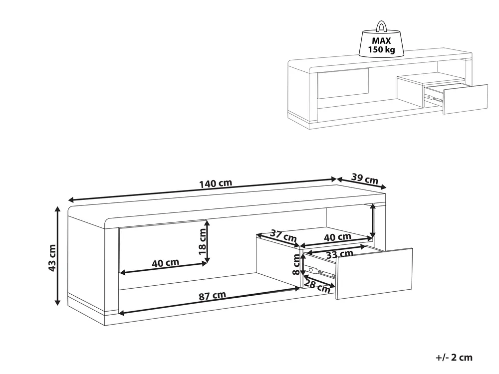 TV Stand SPOKAN White_832873