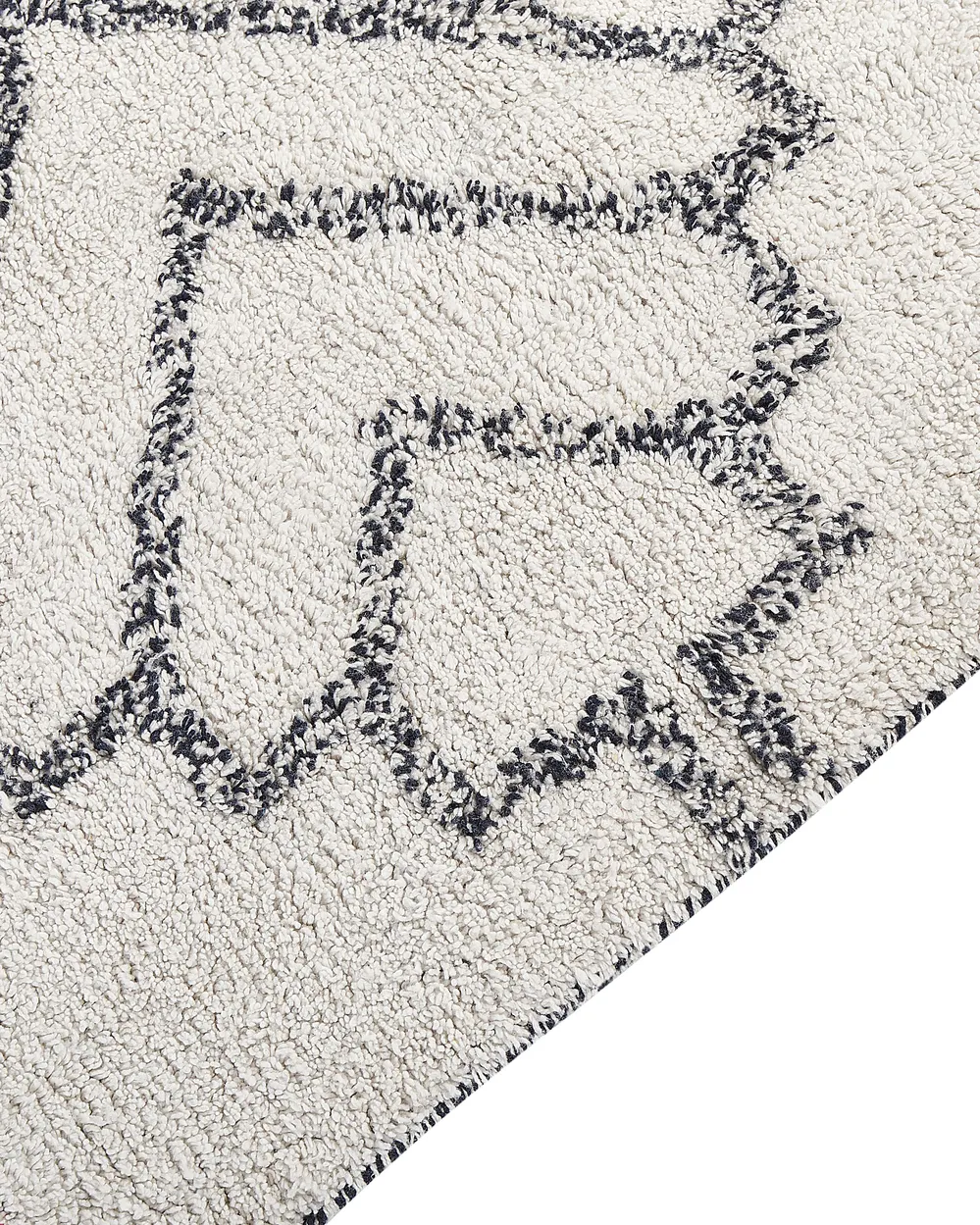 Tappeto ERAY Beige chiaro 140 x 200 cm Cotone_843974