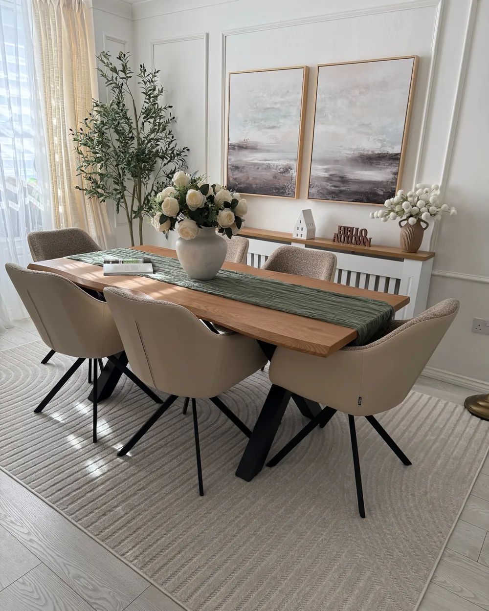 Set of Dining Chairs LITHIA Taupe1