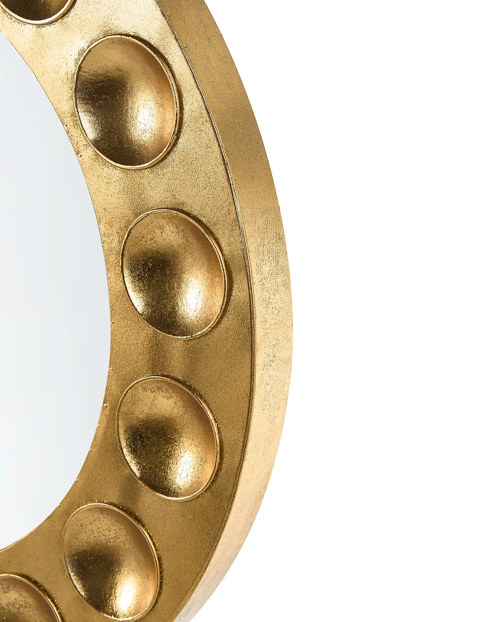 Wall Mirror ANHELO 63 cm 63 cm Glass Gold_1182536