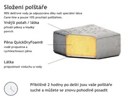 Zahradní pohovka 4místná LORETELLO Šedá_873995