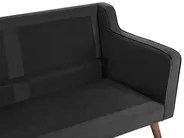 Divano 3 posti LOKKA Velluto Nero_705447