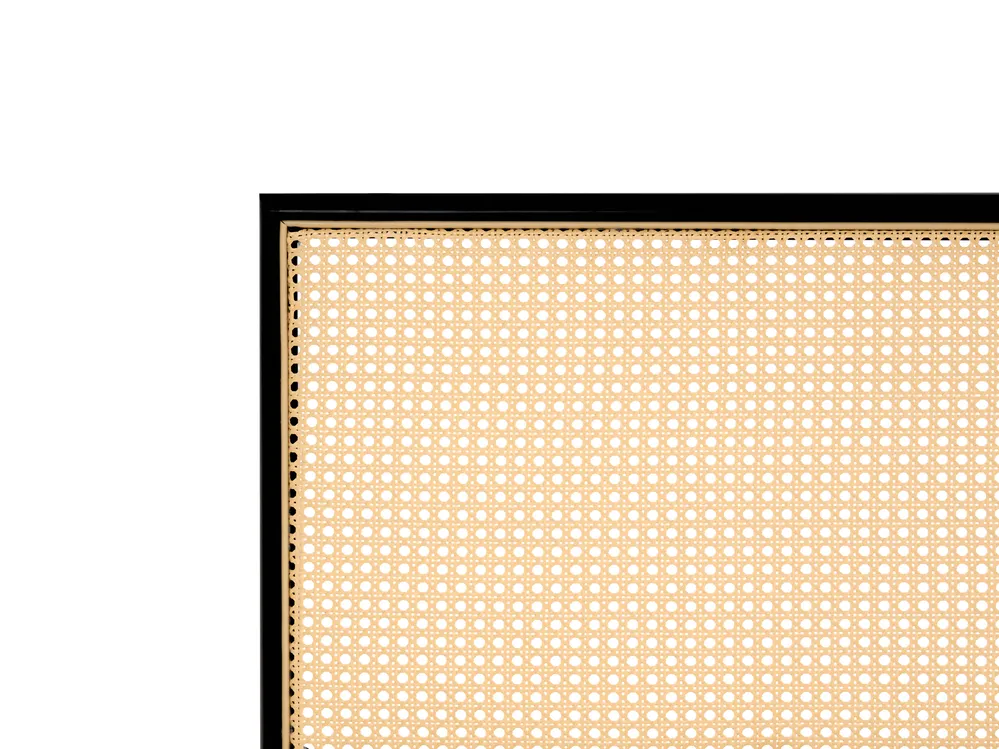 Bett mit Lattenrost Polyrattan AVANTON 140 x 200 cm Schwarz_976641