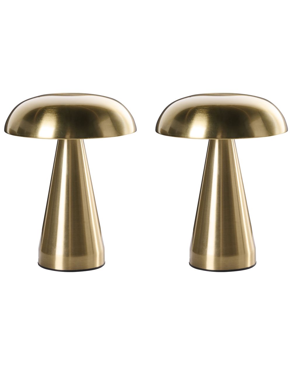 Lot de 2 lampes de table LED sans fil KULFO Avec variateur Métal Doré