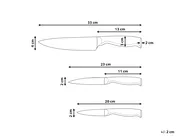 Set di 3 coltelli MASHIKO Argento_1022784