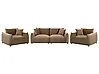 Living Room Set 5 Seater JUBEK Velvet Brown