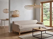 Sofa 3 Seater SOSJO Fabric Light Brown_1175974