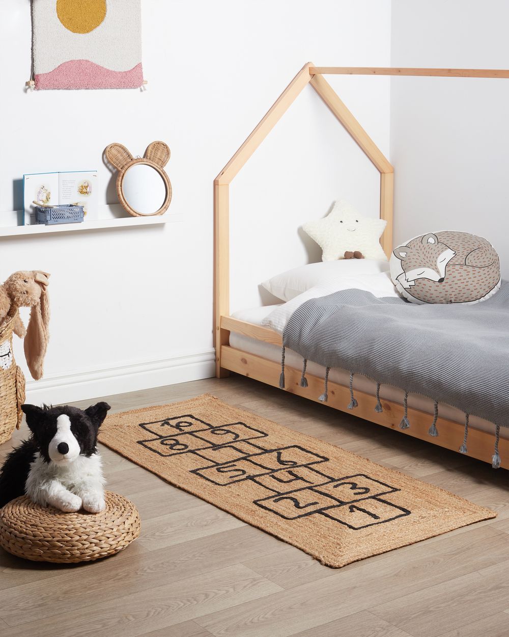 Tapis enfant TAVASA Naturel 150 x 60 cm Jute