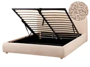 Ottoman Bed BLAGNAC Boucle Beige 160 x 200 cm (EU King Size)_960586