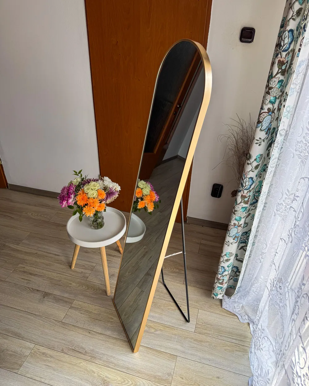 Állótükör BAGNOLET 150 cm Fém Arany_1154668