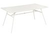 Tavolo da pranzo da giardino TERENZO 160 cm 90 cm Metallo Beige chiaro